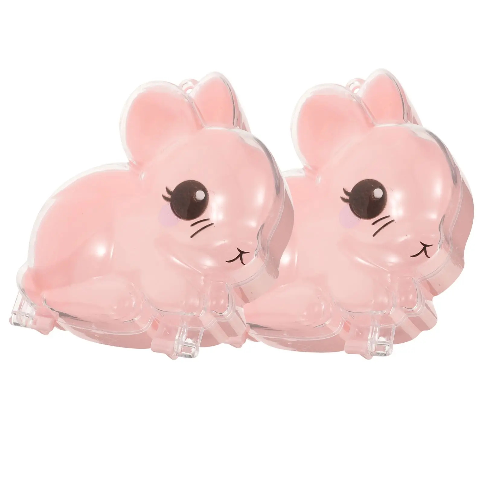 

2 Pcs Shaped Candy Boxes Plastic Candy Box Clear Plastic Treat Containers for Gifts Packaging Favor Boxes Party Supplies