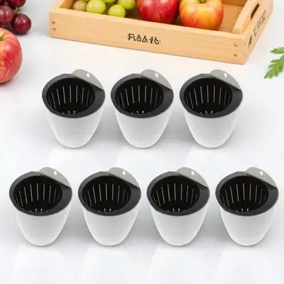 

7 шт. самополивающиеся горшки, автоматические цветочные горшки, круглые настенные подвесные контейнеры для комнатных и уличных растений, садовые принадлежности