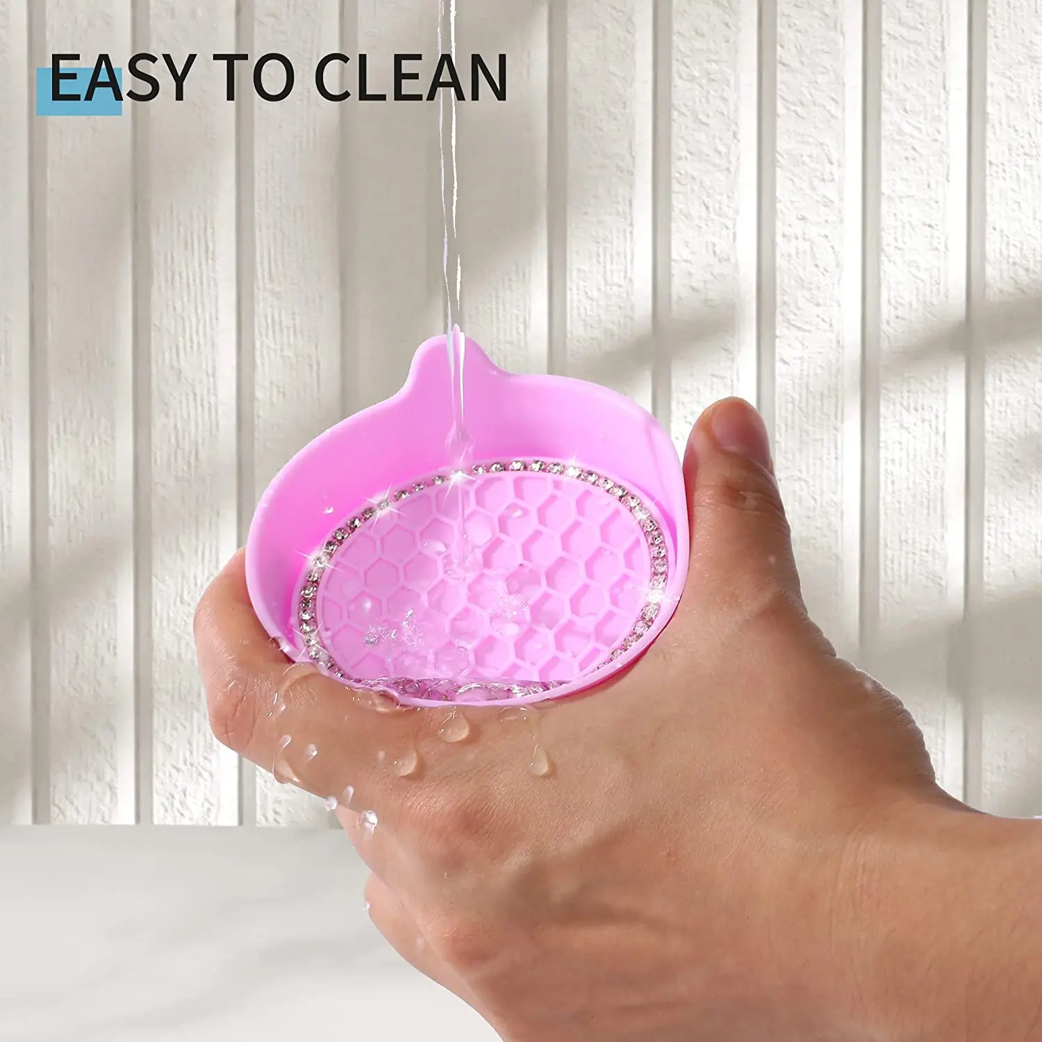 2PCS Car Cup Coaster, Non-Slip Cup Saucer with Bling Crystal Rhinestone for Car Cup Holder, Drink Rack