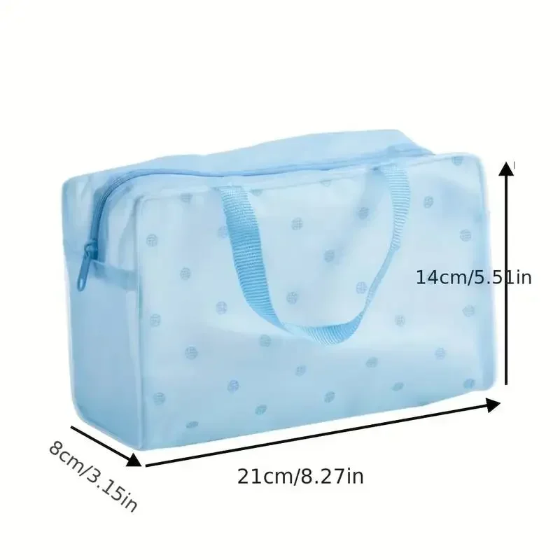 5PCs Transparent Toiletry Packaging Travel Cosmetic Bag Waterproof Travel Bag Toiletry Bag Portable Travel Business Beach Bag