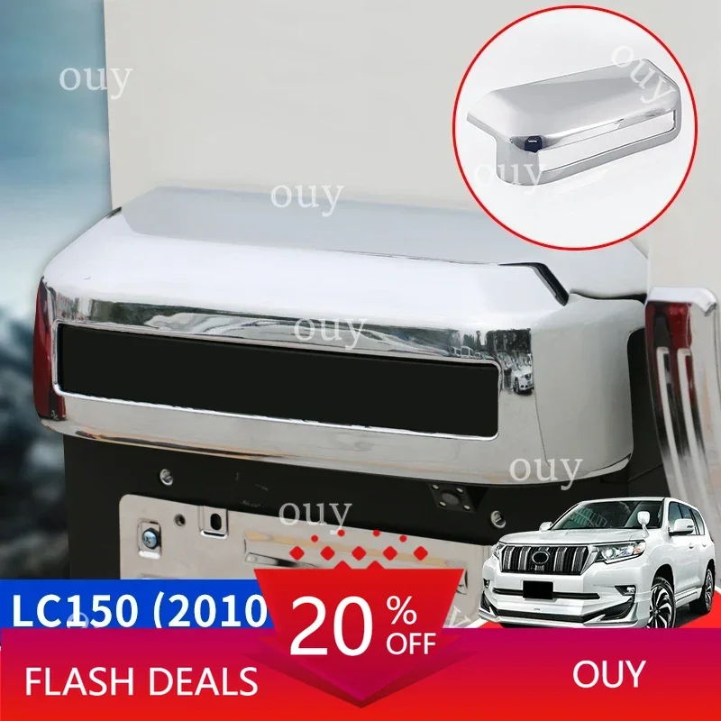 Fit for Toyota Land Cruiser Prado 150 LC150 FJ150 2010-2023 Rear License Plate Frame Chrome Holder Anti Rust Upgrade Accessories