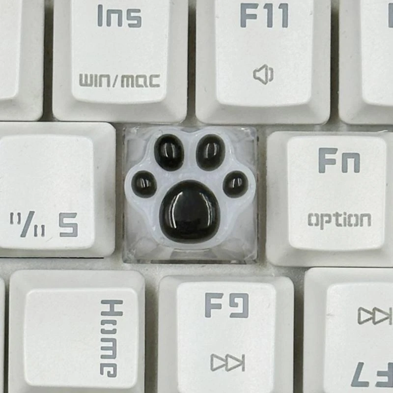 W91A индивидуальная смола Keycap Lovely Claw Personality Translucally Keycap