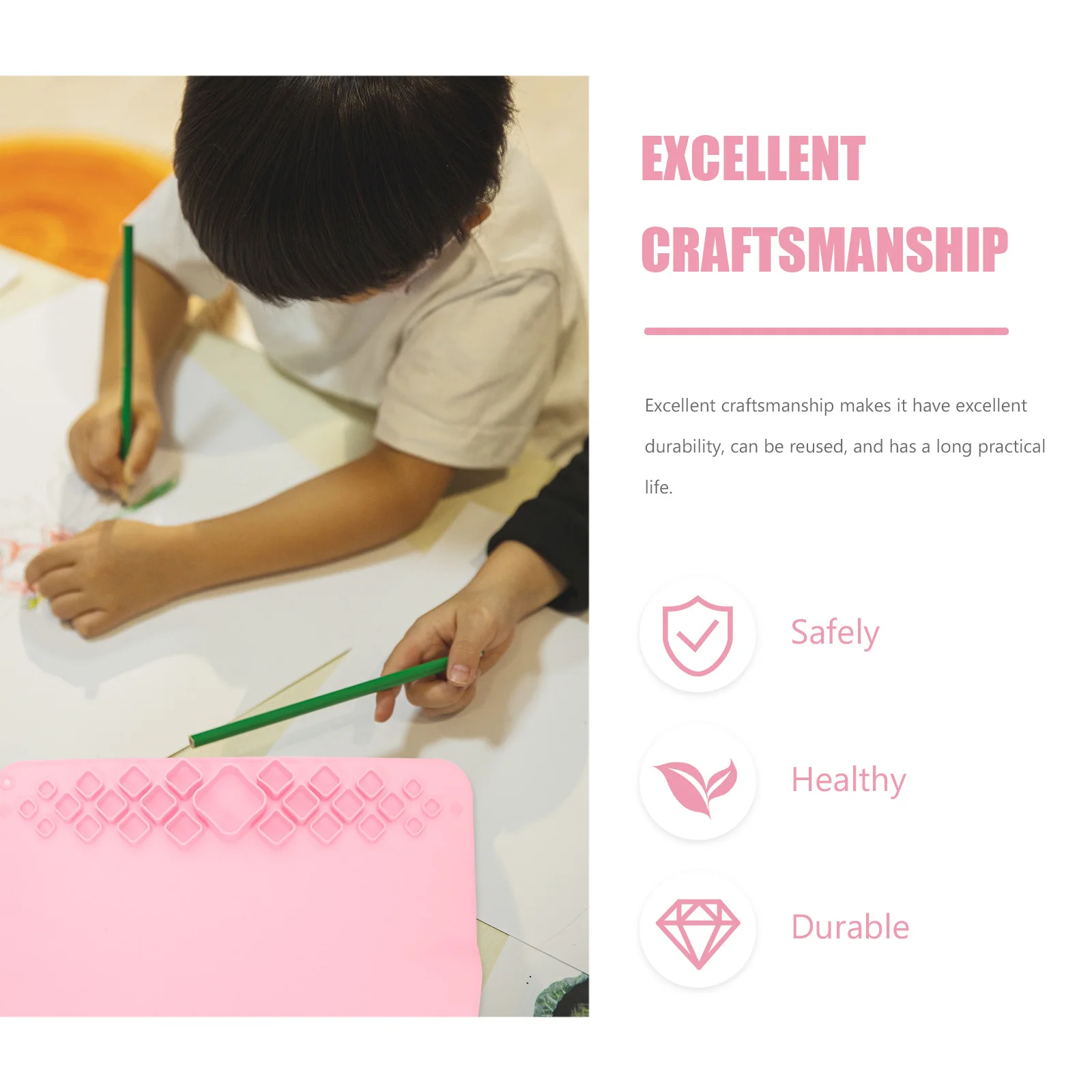 

along with Drawing Mat Painting Silicone Small Craft Mats Pink Non-stick Reusable Work