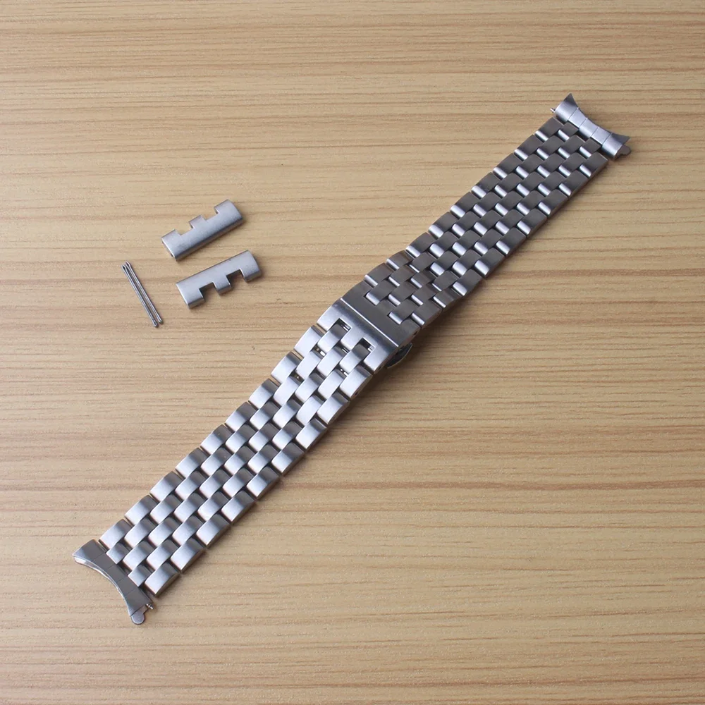 

16mm 18mm 19mm 20mm 21mm 22mm 24mm Matte Watches bracelets for Iwc Watches Stainless steel unpolished Curved Watch band strap