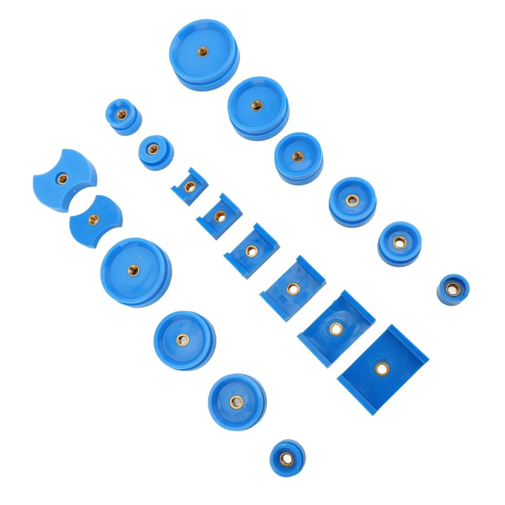 20Pcs Plastic Dies Watch Press Dies Kit Blue Color Multiple Models Watch Press Tool Watch Case Press Dies Model Capping