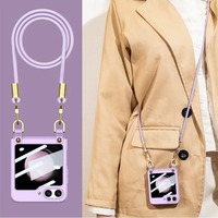 Crossbody Lanyard Phone Case Shoulder Strap & Small Screen Protection for Samsung Galaxy Z Flip 7 6 5 Flip5 Flip7 Flip6 Flip5 5G