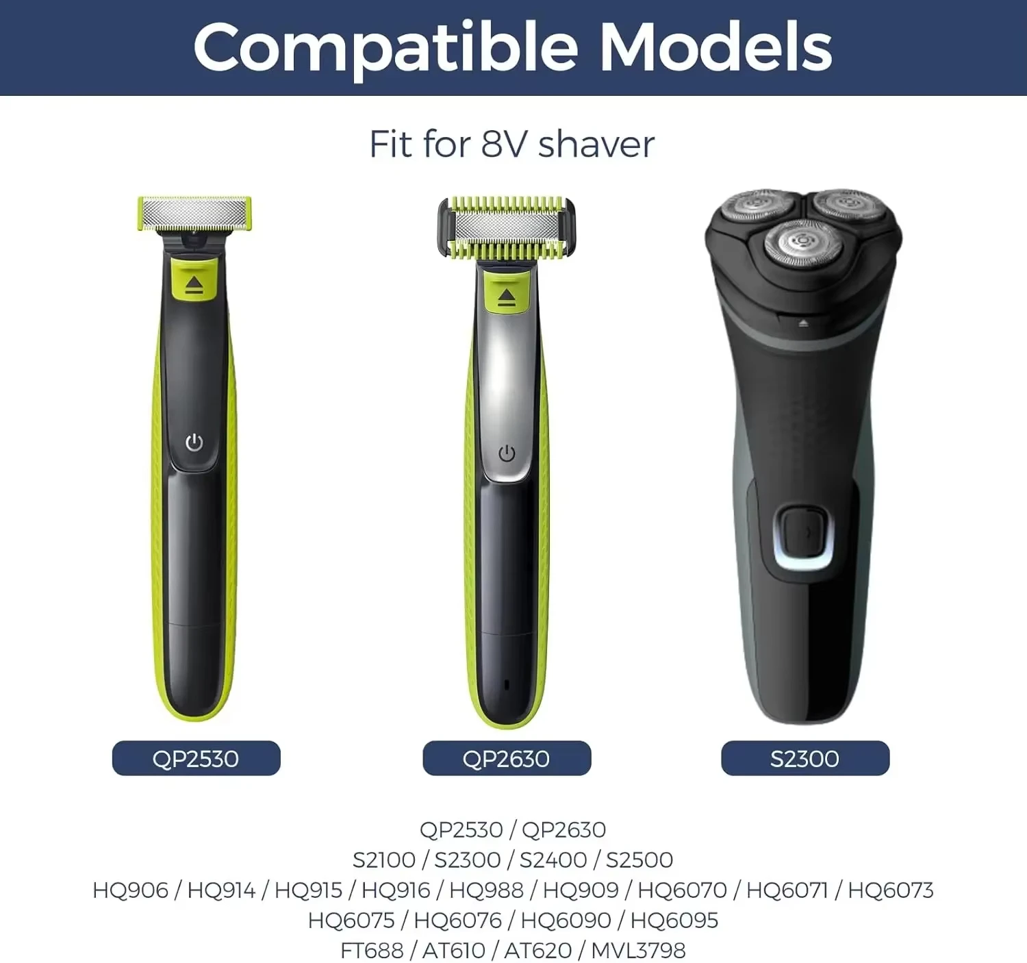 8V HQ850 Type-C Shaver Charger Adapter Charging Converter for Norelco Oneblade QP2530 QP2630 Electric Beard Trimmer