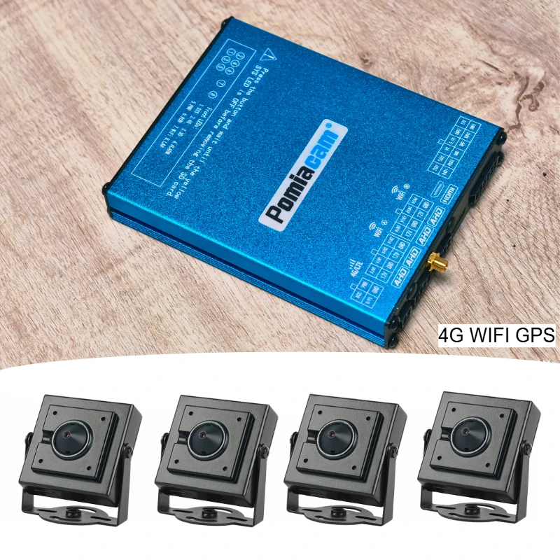 

SDVR104 DVR 4-ch Video Recorder 1080P AHD Camera with 4G WiFi GPS for Vehicle/School Bus/Taxi Mobile DVR Surveillance Systems