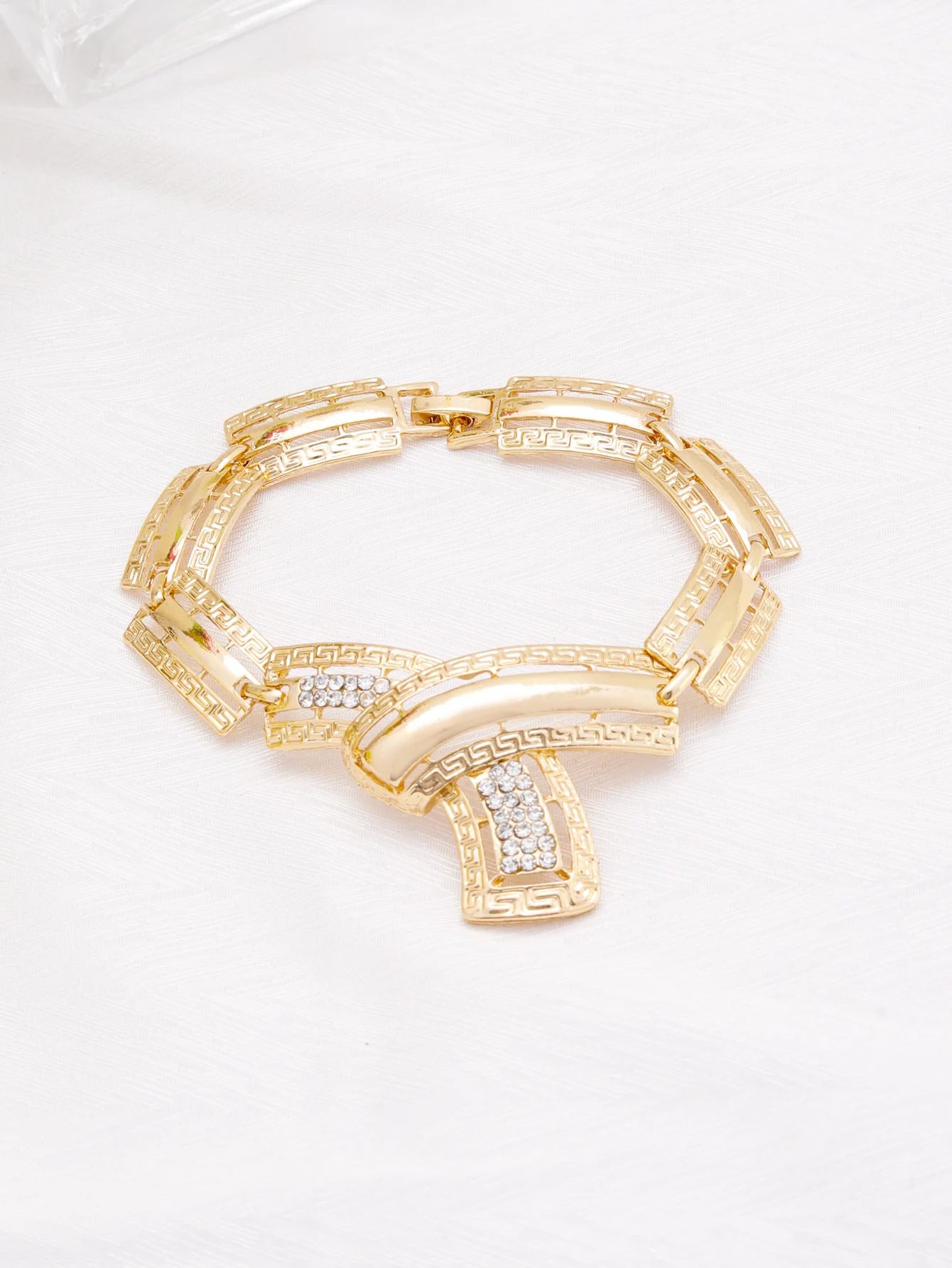 Jewelry Set for Women Drop Earrings Necklace Indian Dubai Gold Color Bracelet Ring for Wedding Bridal Clothing Party Accessories