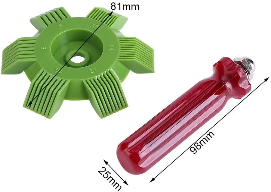 Radiator Grille Fin Comb for Car Cooling Air Conditioner Condenser Cooling Brush Fin Comb Evaporator Cooler