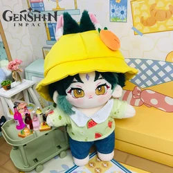 Yeni 20CM oyunu Genshin Xiao darbe karikatür karakterler peluş bebek Xiao Cosplay oyunu Kawaii değişim giysi yumuşak dolması oyuncaklar hediye