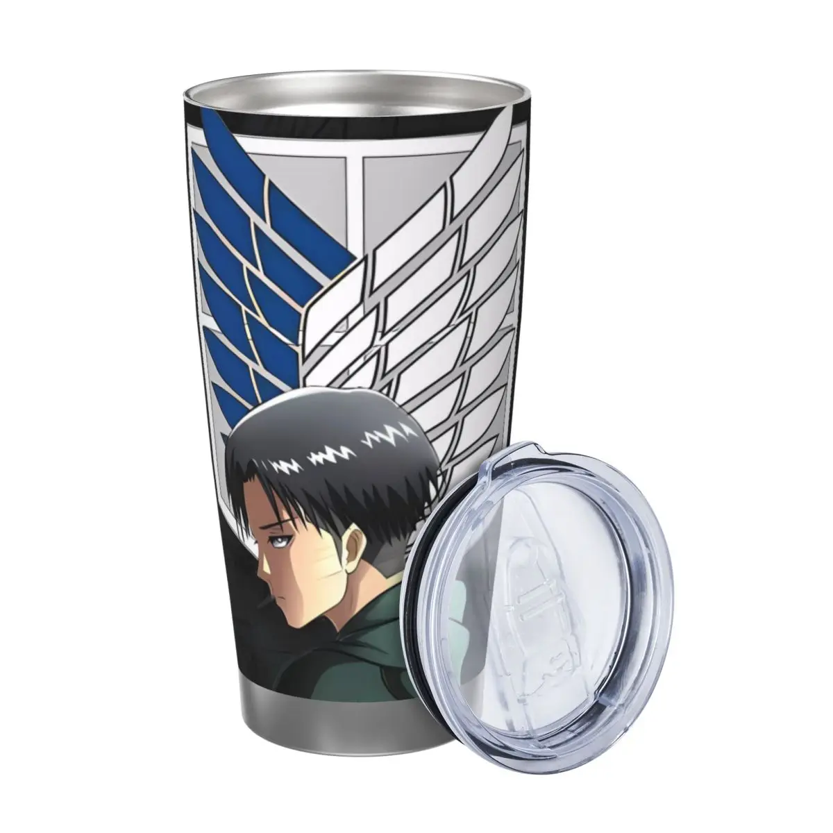 Attack On Titan Levi 20oz Stainless Steel Insulated Thermal Coffee Car Cup Cold Hot Mugs Vacuum Flask