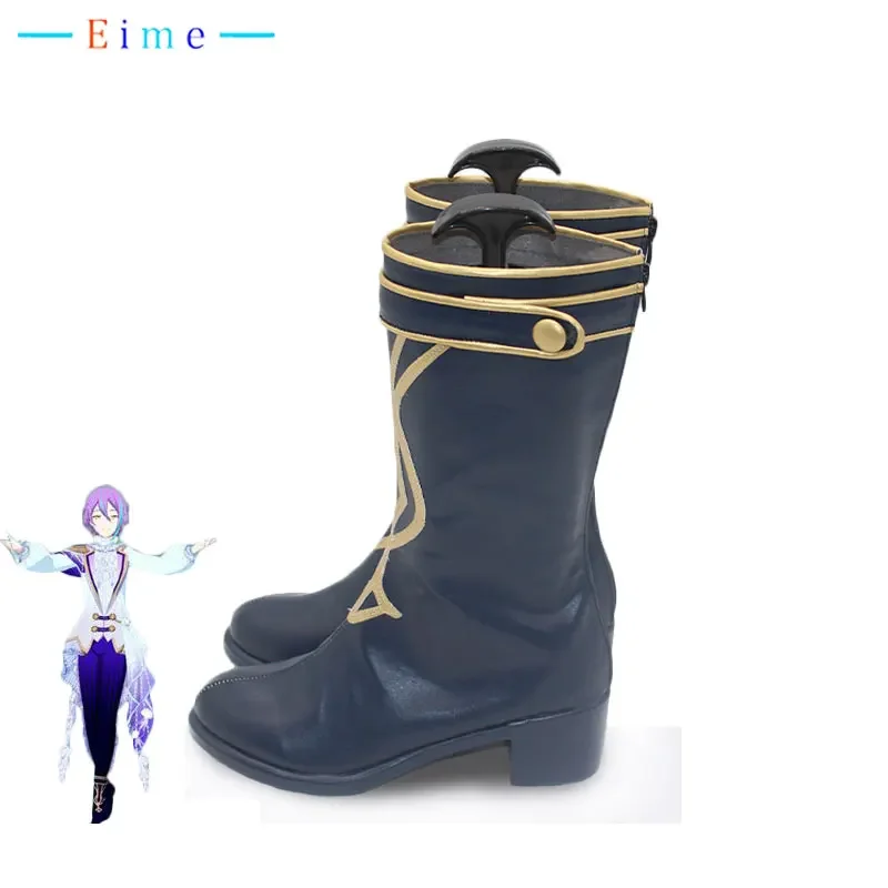 PJSK Jellyfish Kamishiro Rui Cosplay Shoes PU Shoes Big Size Halloween Boots Game Cosplay Props Custom Made