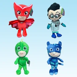 20cm PJ Masks Cartoon 4Pcs Plush Toys Anime Figure Catboy Owlette Gekko Masks Anime Figures Toys For Boy Girl Birthday Gift