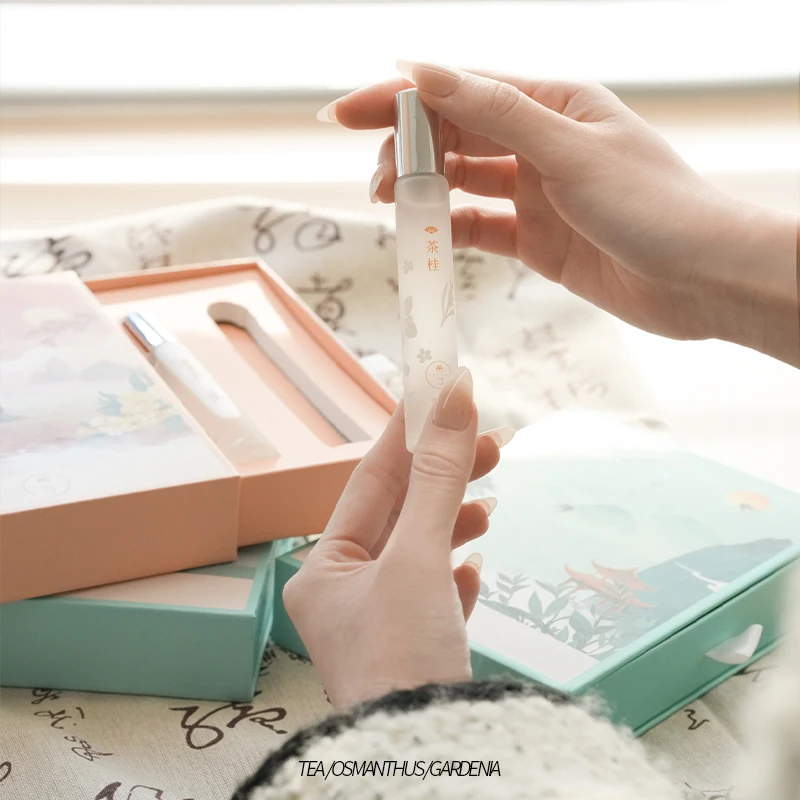 HOPE CHRISTINE Chinoiserie Series Women's Sample Perfume Gift Box 3pcs*20ml Long-Lasting Light Fresh Scent for Holiday Gift