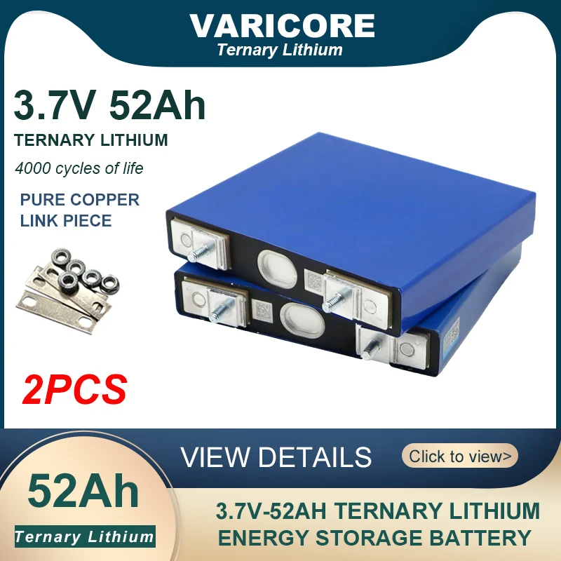 VariCore 3.7V 52Ah แบตเตอรี่ Ternary LITHIUM 52000mAh สําหรับ 3 S 12V มอเตอร์แบตเตอรี่การปรับเปลี่ยนสตั๊ด