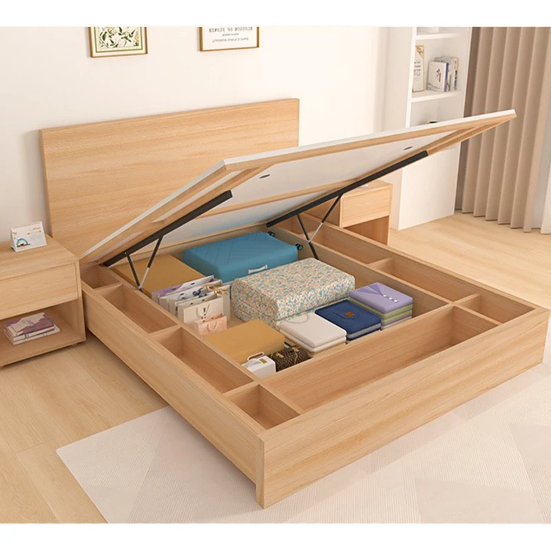 

-Holiday Inn Guest House Bedroom Bed Budget Youth Hostel Hotel Room Tatami Bed Box Bed Frame Apartment Furniture Set