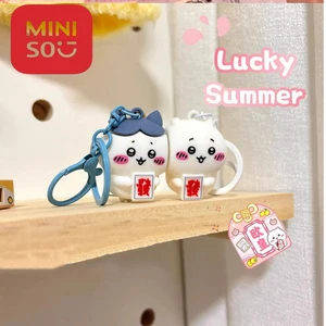 Chiikawa Magnetischer Anhänger Anime Hachware Schöne Mädchen kreativer magnetischer Anti -verlorener Schlüsselbund Casal Rucksack Pingon 8 Hauptverkaufsstudio Ghibli Leuchten - №8