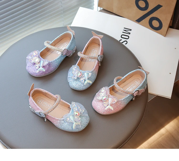 2026 Fashion Elegant Soft Sole Anti-slippery Versatile Dress Leather Shoe for Party Autumn New Children Princess Shoes for Girls