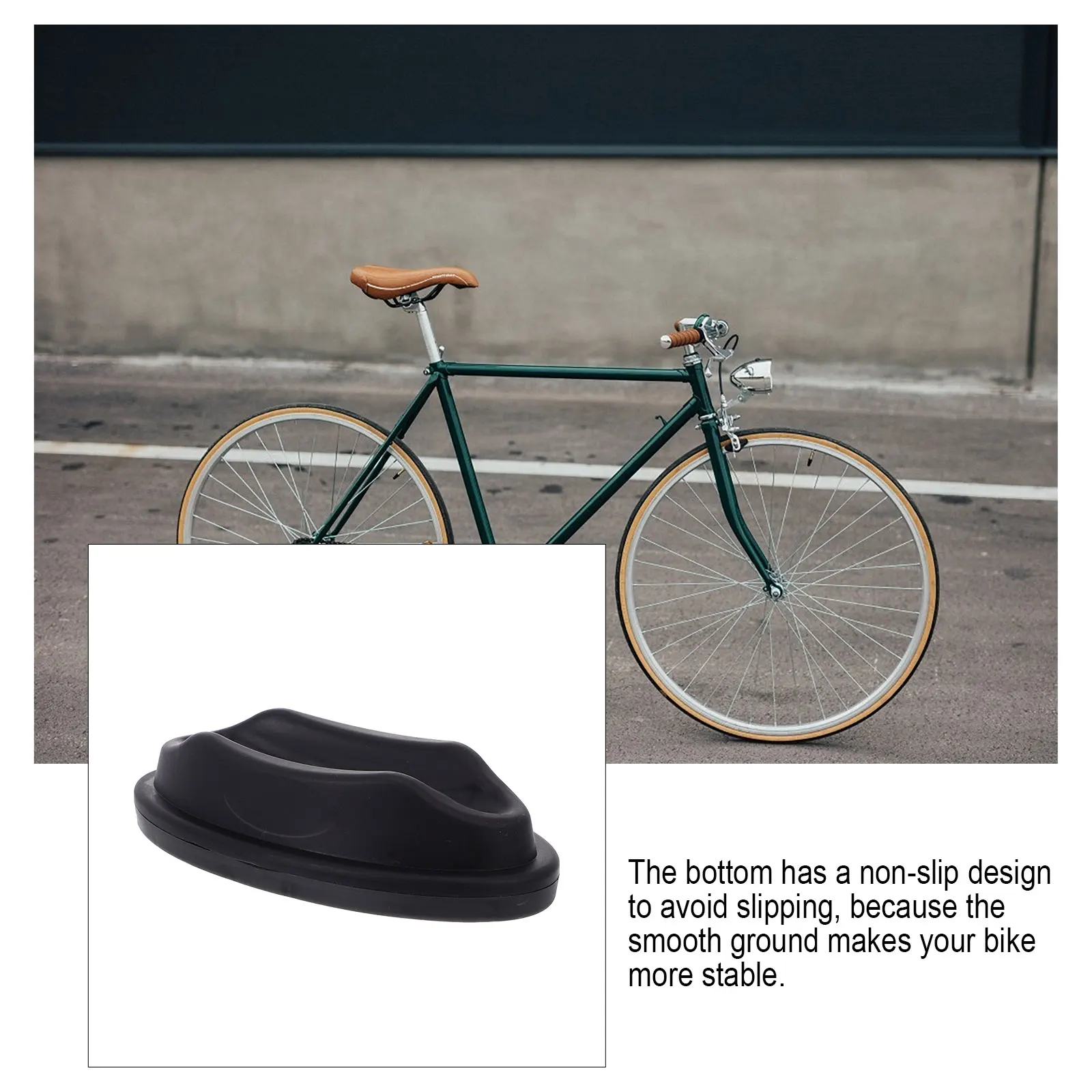 

2pcs Front Wheel Riser Block Plastic Bike Support Stabilizer For Bicycle Trainer Non-Slip Stable Platform Front Wheel Pad