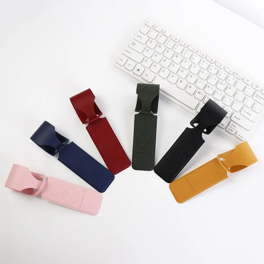 Travel PU Leather Airplane Check-in Suitcase Tag Boarding Pass Travel Accessories Travel Luggage Tag Airplane Suitcase Tag