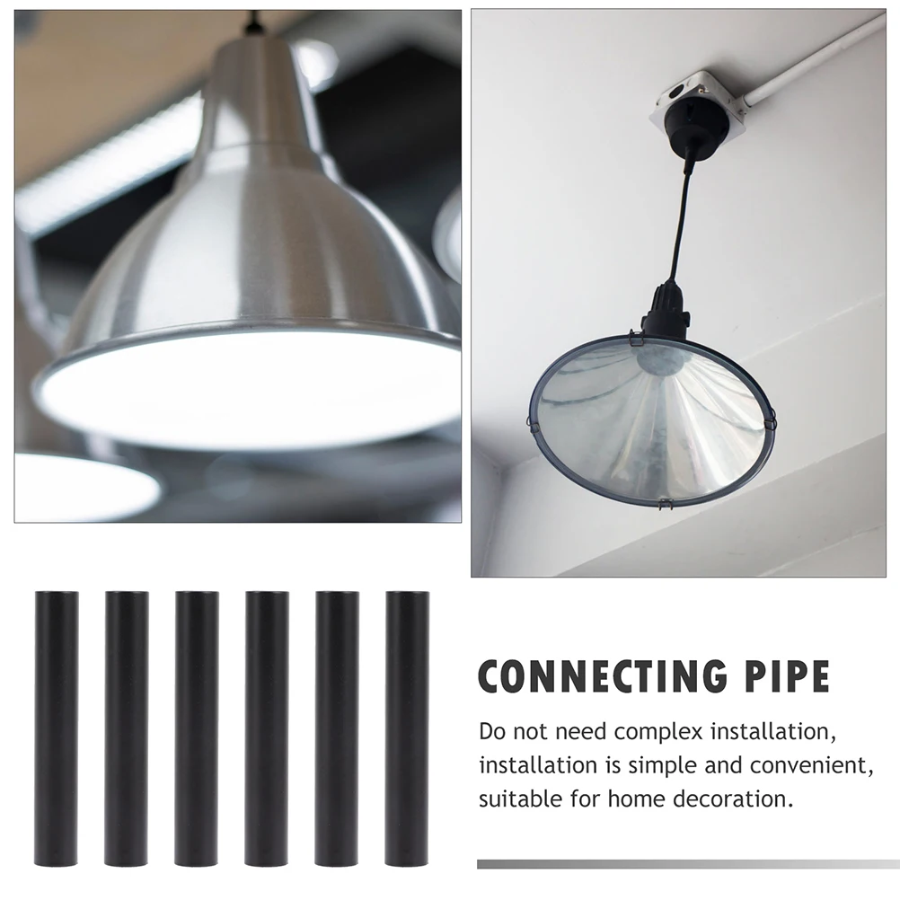 

6pcs Iron Chandelier Base Sleeves Replacement Light Socket Covers Durable Bulb Holder Tubes For Ceiling Lamp Accessories