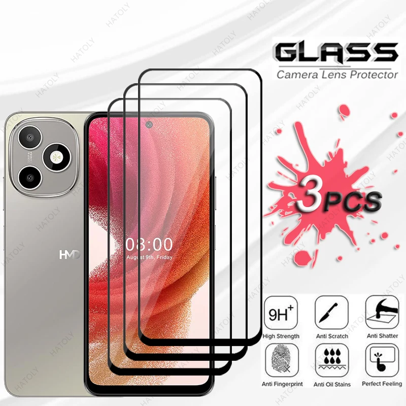 

Закаленное стекло для HMD Luma, защитная пленка с черной кромкой для HMD Luma, защитная пленка для экрана HMD Luma, защитная пленка для объектива камеры HMD Luma