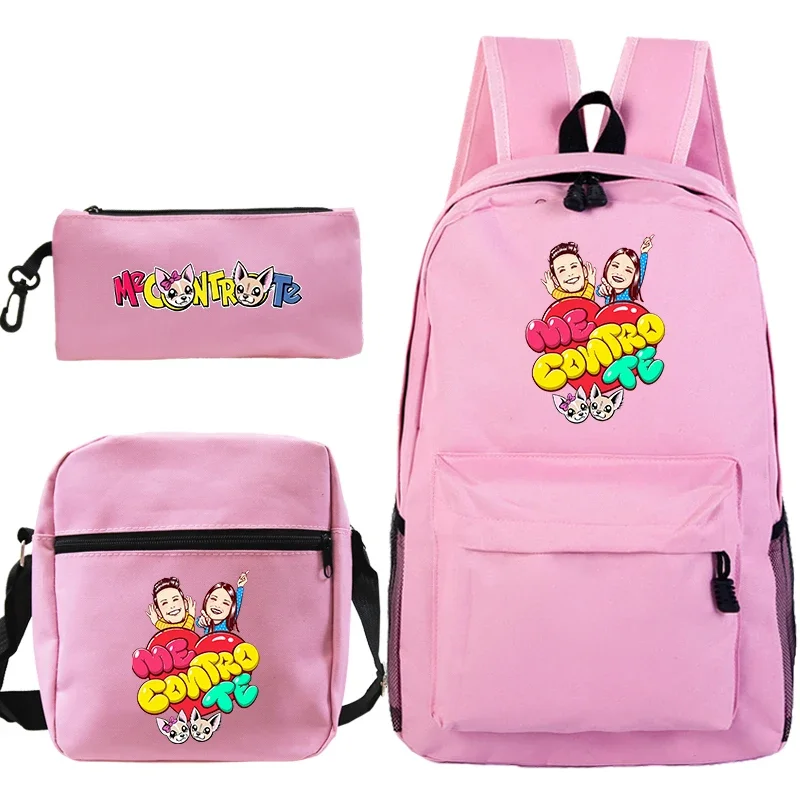 Fashion 3 Pcs/Set Me Contro Te Backpack for Girls Boys Laptop Travel Bag Softback Bookbag s School Bags Shoulder Bags Pen Bag