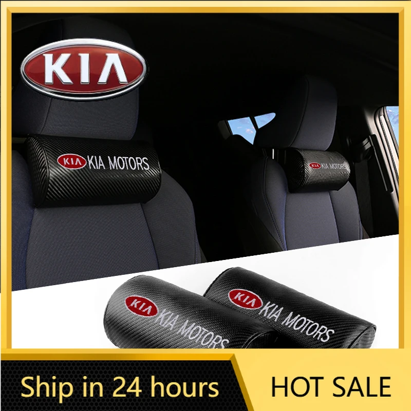 

2026 Hot Car Sticker 1/2Pcs Car Seat Neck Pillow Protection Auto Support Rest Travelling Headrest For KIA Rio Sportage Cerato So