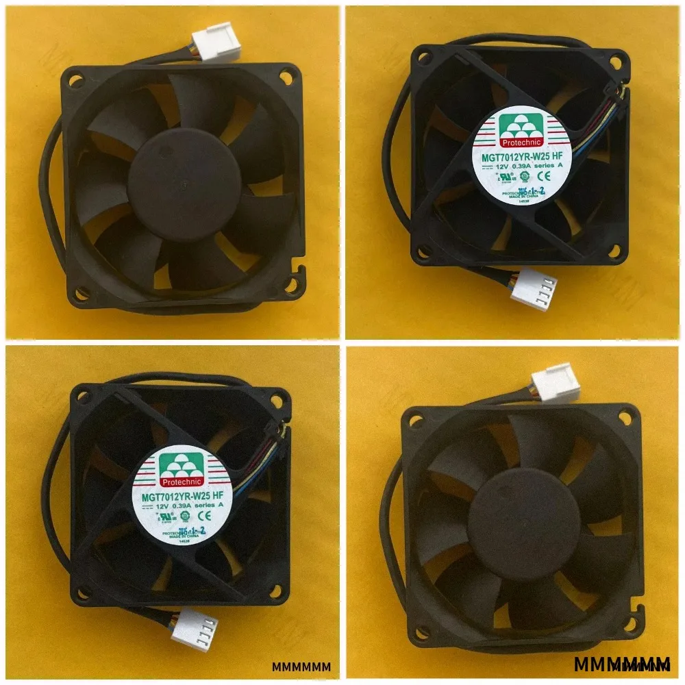TT  MAGIC MGT7012YR-W25 HF DC12V 0.39A 7025 7CM 4-wire PWM cooling fan
