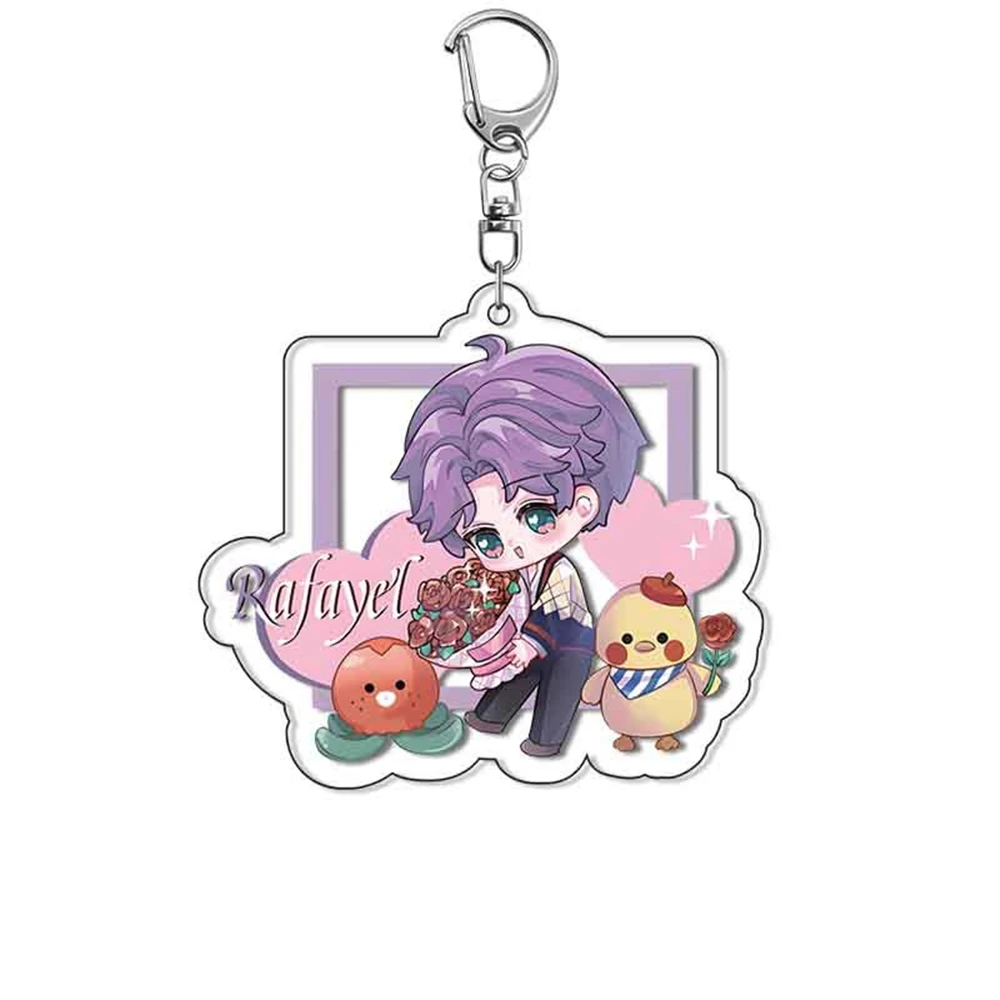 Game Love and Deepspace Xavier Zayne Rafayel Sylus Caleb Cosplay COSTUME Acrylic Keychain Key Accessories Pendant Prop Xmas Gilf