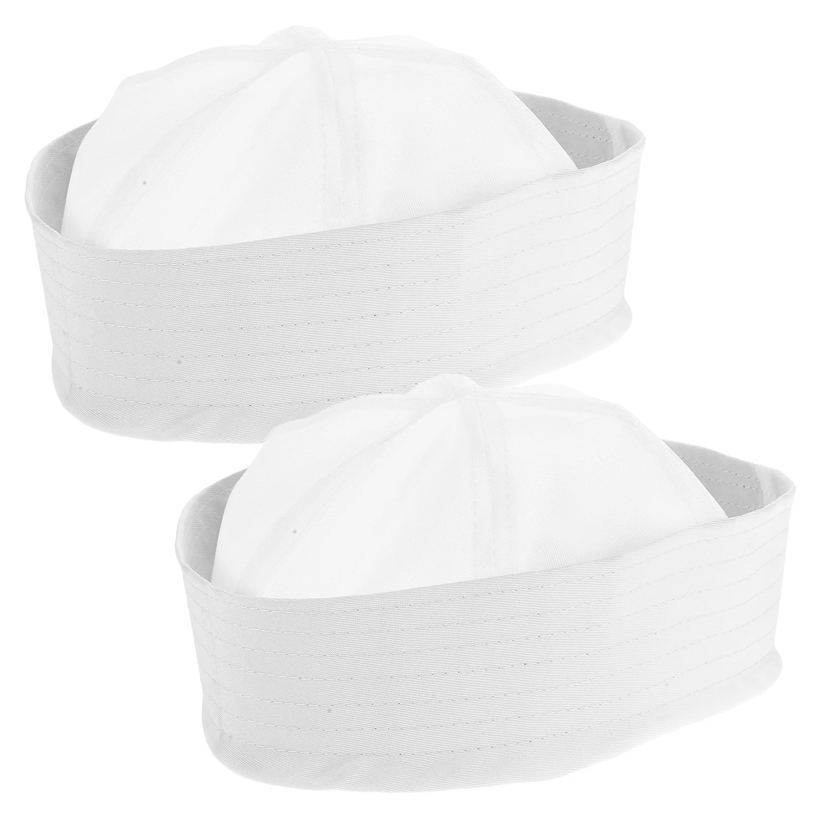 

2Pcs Sailor Hats White Costume Sailor Caps for Masquerade Party Halloween Cosplay Dress Up Accessory Costume Hats