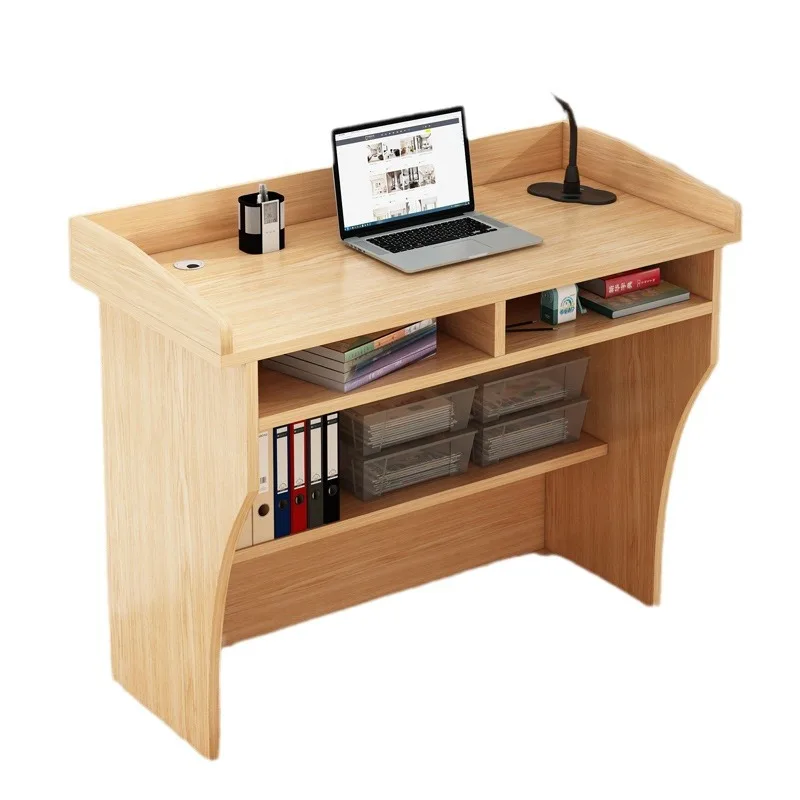 #Lecture table, speech desk, simple modern welcome desk, reception desk, shopping guide desk