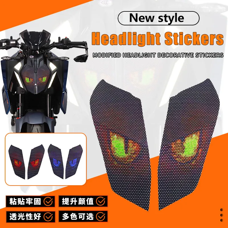 

Motorcycle 3D Front Fairing Headlight Stickers Guard Head light protection Sticker For DUKE390 DUKE 390 2024 2025