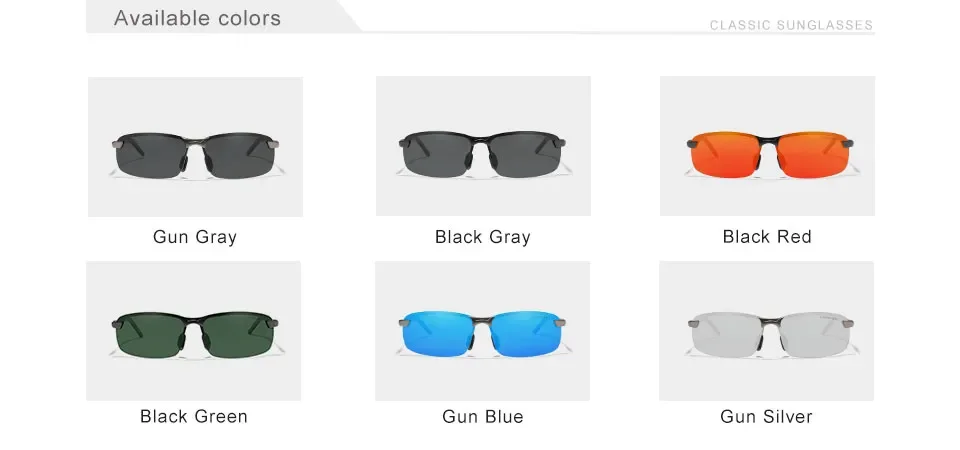 KINGSEVEN Marke Upgrade männer Aluminium Sonnenbrille Hohe Qualität Polarisierte Randlose Einfache Outdoor Sport Brillen – Detail 2