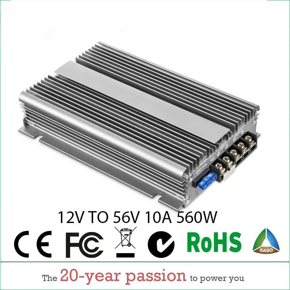 12 فولت إلى 48 فولت 56 فولت 58 فولت 10A 20A 30A تيار مستمر تصعيد دفعة محول استقرار الجهد منظم السيارات دفعة وحدة سعر المصنع CE #6
