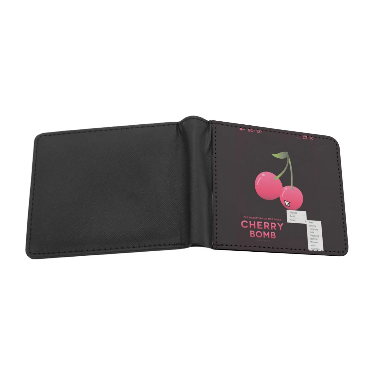 Cherry Bomb : Select Men Wallets Card Man's Wallet Short Purse Male Bag Nct 127 Nct Kpop Nct127 Taeyong Taeil Johnny Jaehyun