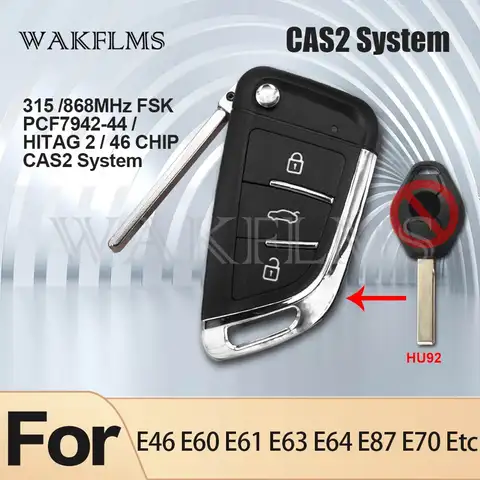 BMW 3 Button Remote Key for X5 WAKFLMS