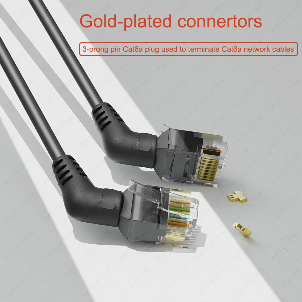 COMNEN CAT6A Ethernet-кабель 10 Гбит/с с вращением на 90/360 градусов Патч-корд Rj45 Разъем 10G для ноутбука Маршрутизатор ПК Сетевой сетевой кабель