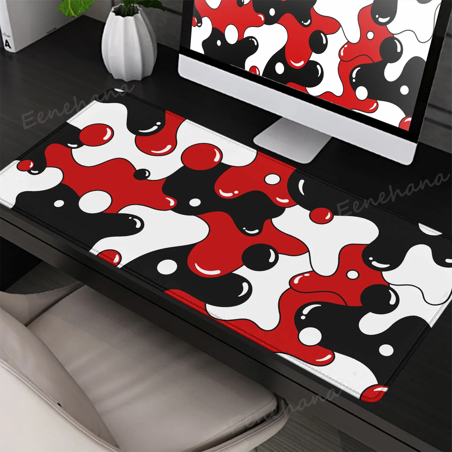 Mouse Pad Gamer Accessory Mause Carpet Table Mat keyboardpad Rubber Mice Pad Strata Liquid Spot Gaming Large Desk Pad Abstract