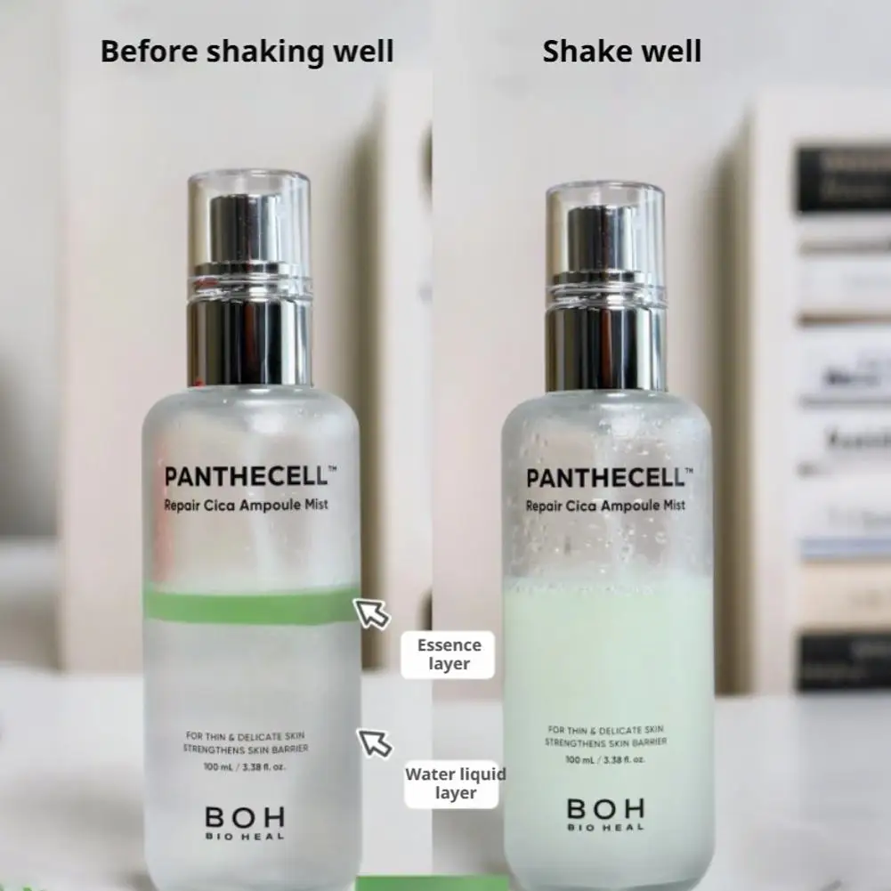 Ampolla Reparadora Cica Panthecell de BOH de 100 ml, Spray Facial Hidratante y Calmante con Centella Asiática para Piel Sensible