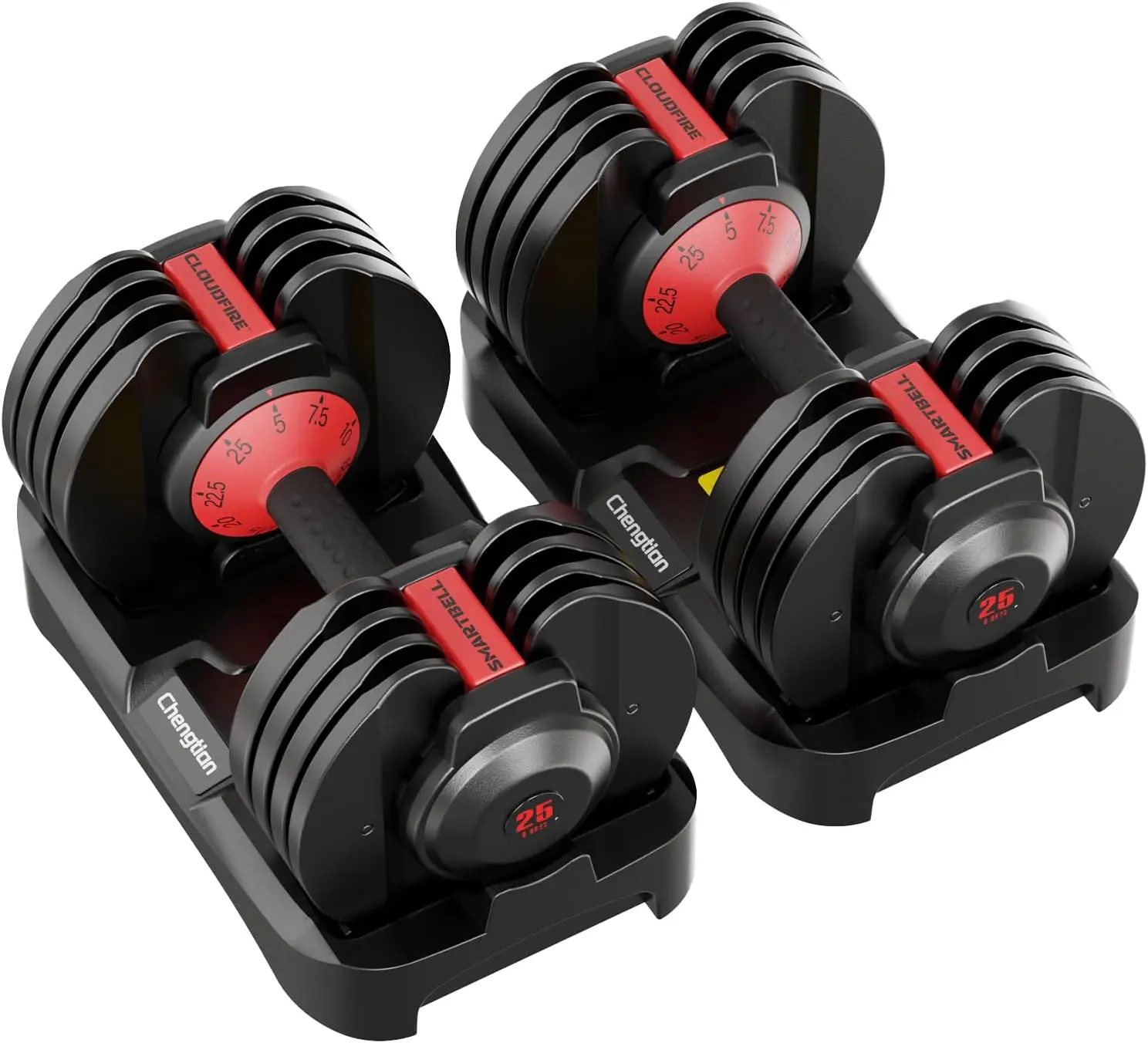 Adjustable Dumbbell Set, Quick Weight Change for Home Gym, Anti-Slip Grip, Safe Design