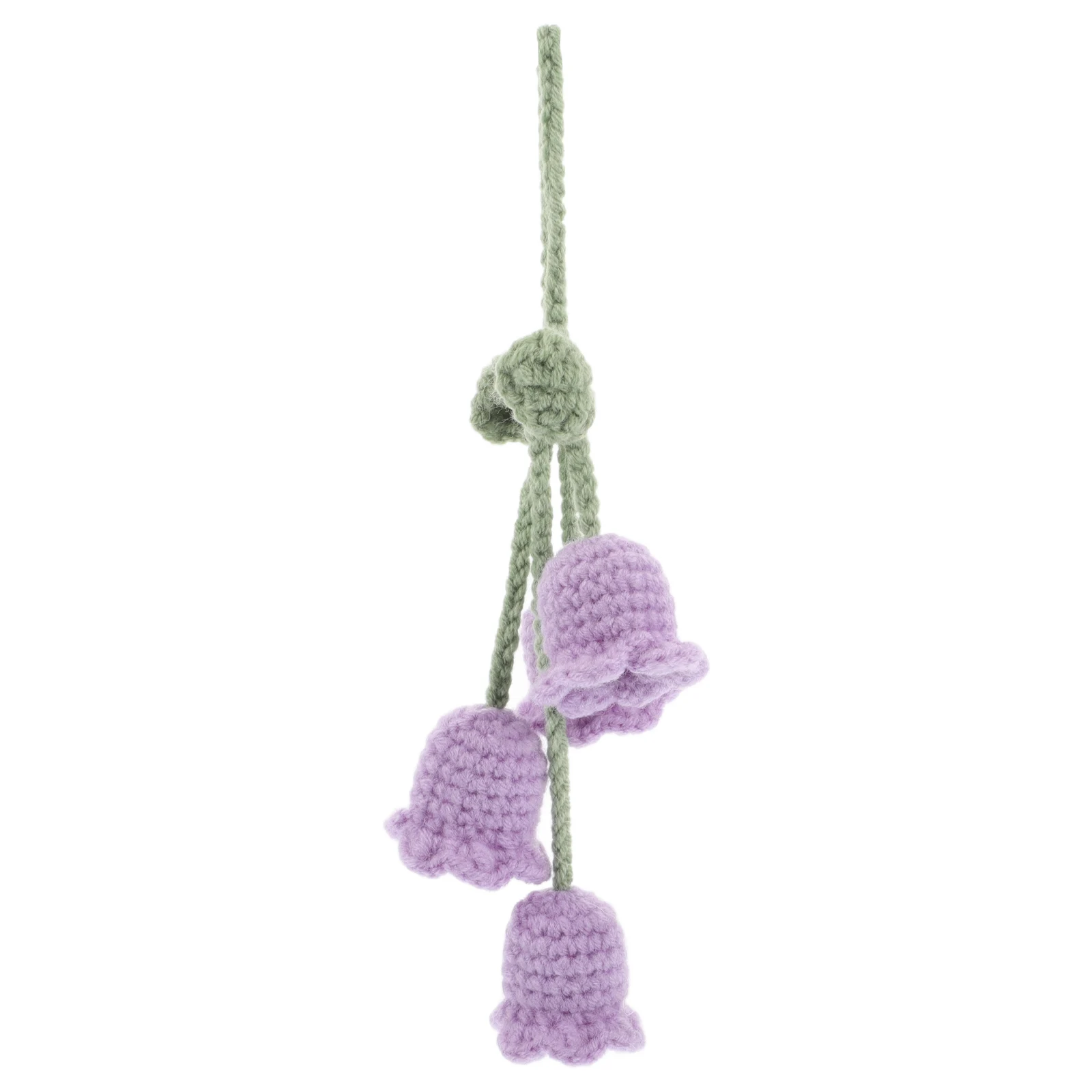 

Creative Car Crochet Ornament Handmade Yarn Decoration Cute Accessories Charm For Mirror Hanging Bohemian Floral Design Interior