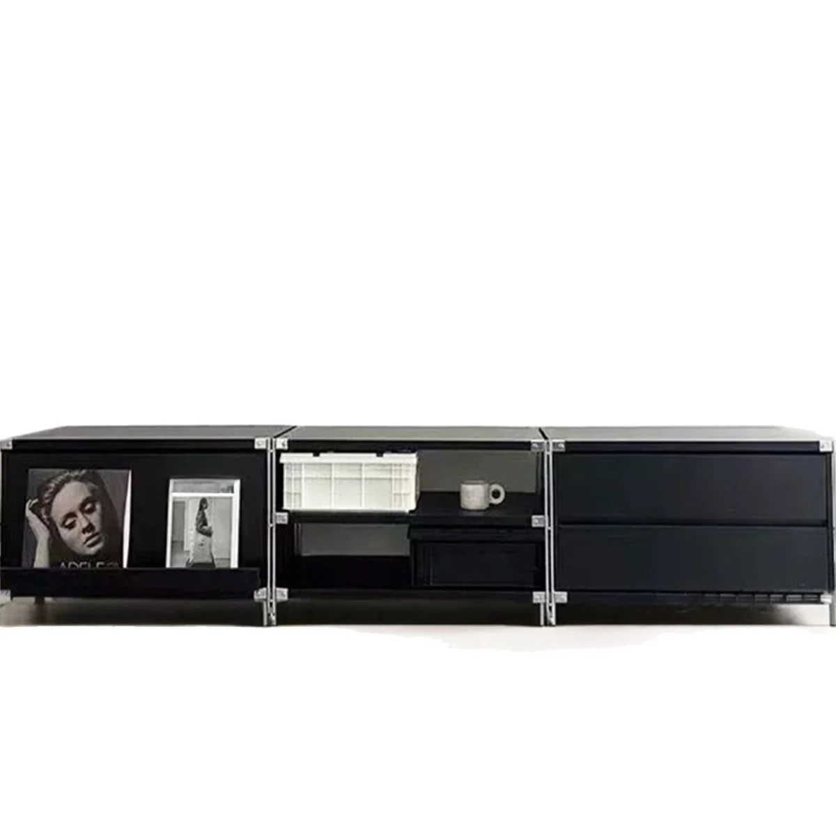 TV cabinet, floor-to-ceiling simple living room integrated, storage cabinet