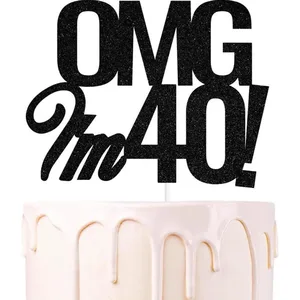 يا إلهي ، عمري 18 ، 30 ، 40 ، 50 ، 60 عاما ، زينة حفلة عيد ميلاد ، عيد ميلاد للبالغين ، 30 ، 40 ، 50 ، 60 أفضل 6 كعكات مبيعا لمدة 40 عاما - رقم 5