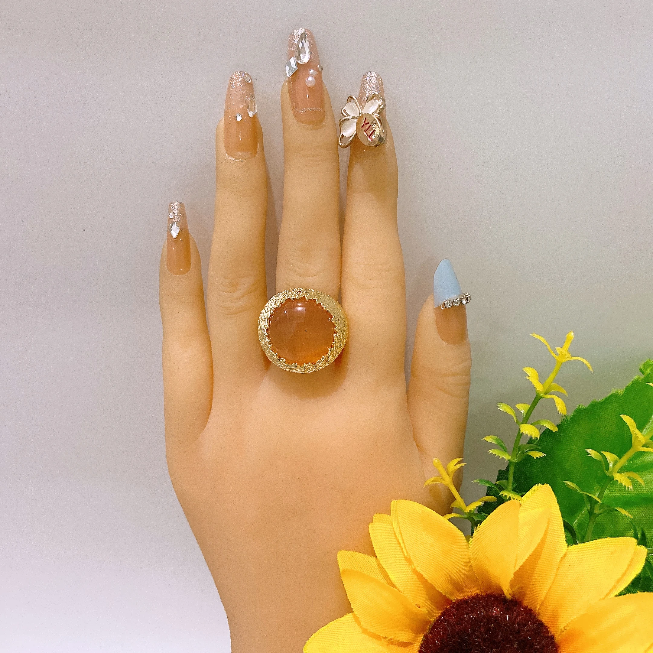 

New In Stainless Steel Rings For Women Gold Color Engagement Wedding Ring Luxury Wedding Aesthetic Fashion Jewelry Gift