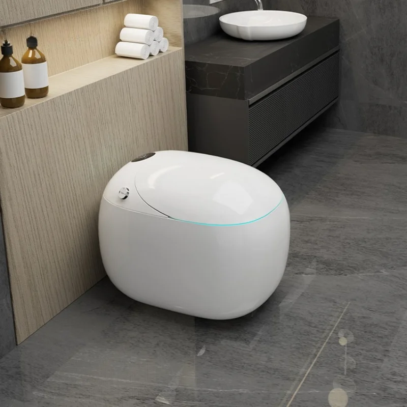 

Modern round egg-shaped electric heating seat automatic smart toilet