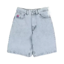 Deeptown Y2k Baggy Jorts şort Hip Hop boy Vintage kot Streetwear Harajuku Denim pantolon nakış geniş bacak pantolon