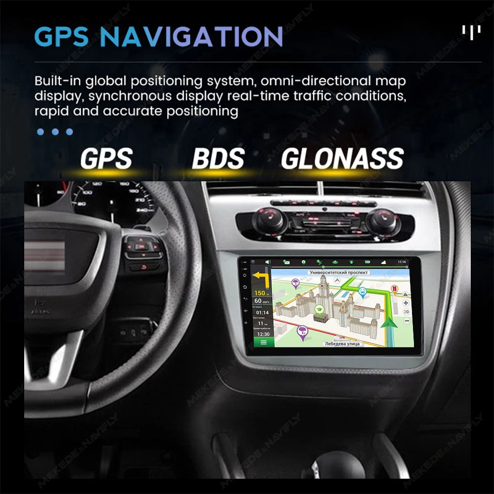 NaviFly Carplay Android Auto Car Radio For Seat Altea 2004-2015 Car Multimedia GPS 2din autoradio Navigation