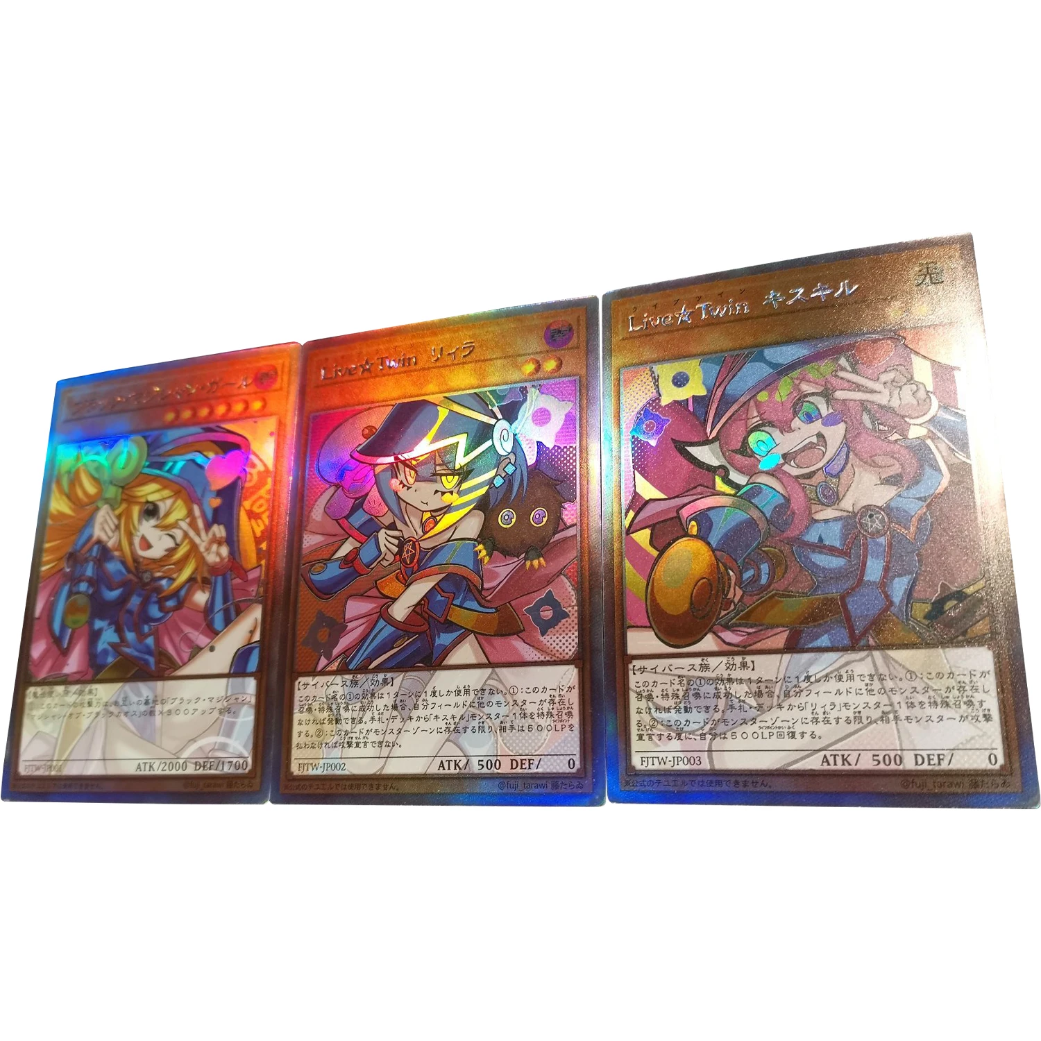 

3Pcs/set Diy Self Made Yu-Gi-Oh! Dark Magician Girl Flash Card ACG Classic Game Anime Collection Cards Gift Toys